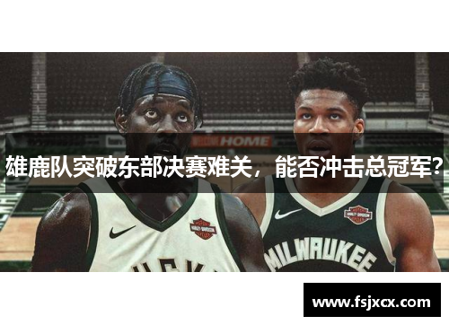 雄鹿队突破东部决赛难关，能否冲击总冠军？